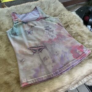 Y2k Pastel Butterfly Garden All-over Graphic Tank Top